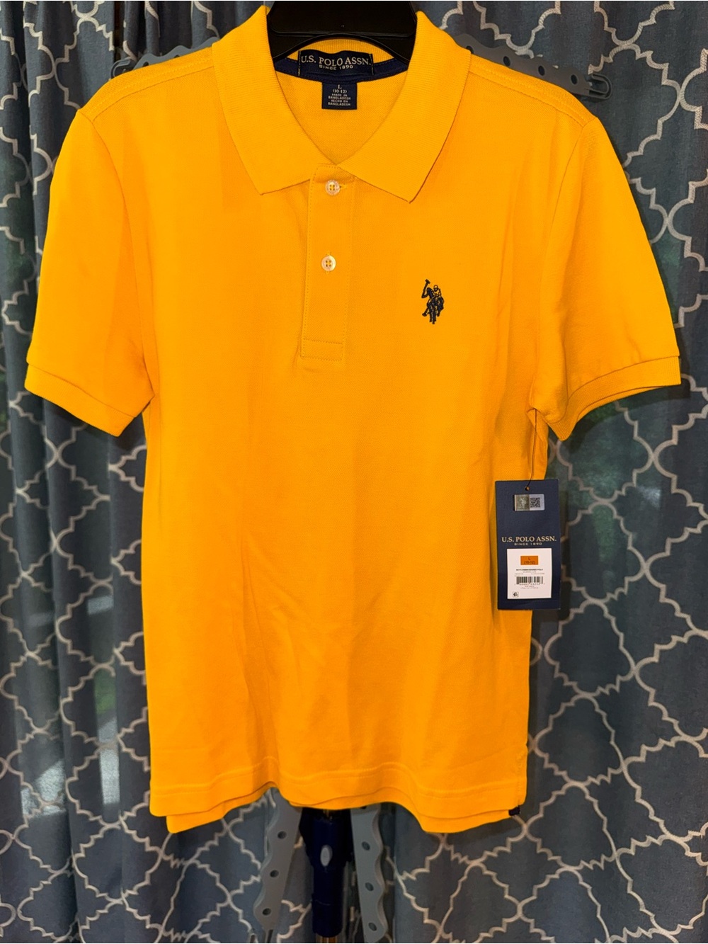 U.S. Polo Assn. boys Yellow Polo Shirt